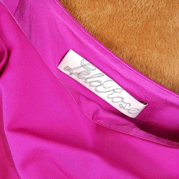 LELA ROSE Dress Womens Size 4 Pink One Shoulder Mini Pleated A-Line Cocktail - Picture 2 of 10